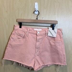 Mother ( Dodger)Pink Denim Cutoff Shorts - Women